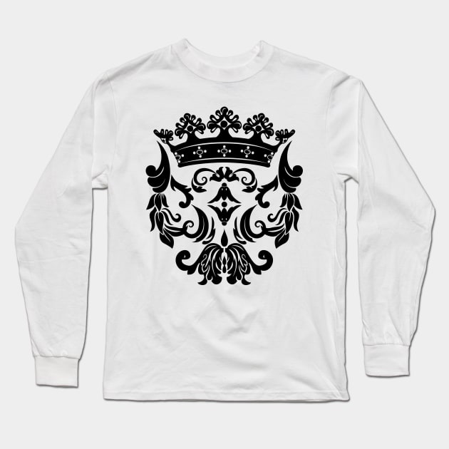 Royal Crest Long Sleeve T-Shirt by SWON Design